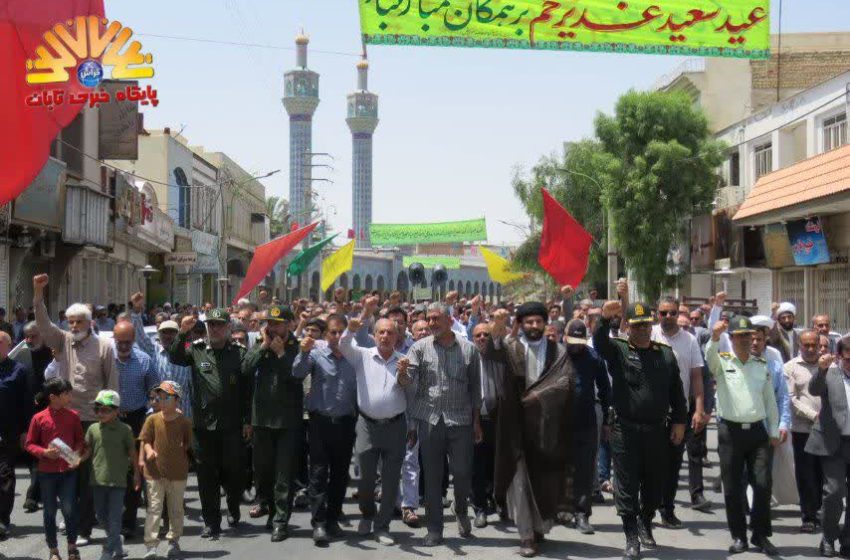  حضور کم سابقه مردم گراش در نماز جمعه و راهپیمایی ۲۳ خرداد+عکس،ویدیو